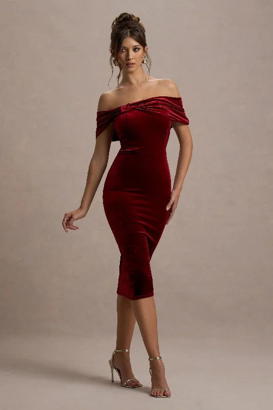 Little Black Women Dress with Sequins for a Glamorous Night OutSnowflake | Berry Velvet Bardot Bow Detail Midi Dress Little Black Women Dress with Sequins for a Glamorous Night OutSnowflake | Berry Velvet Bardot Bow Detail Midi Dress