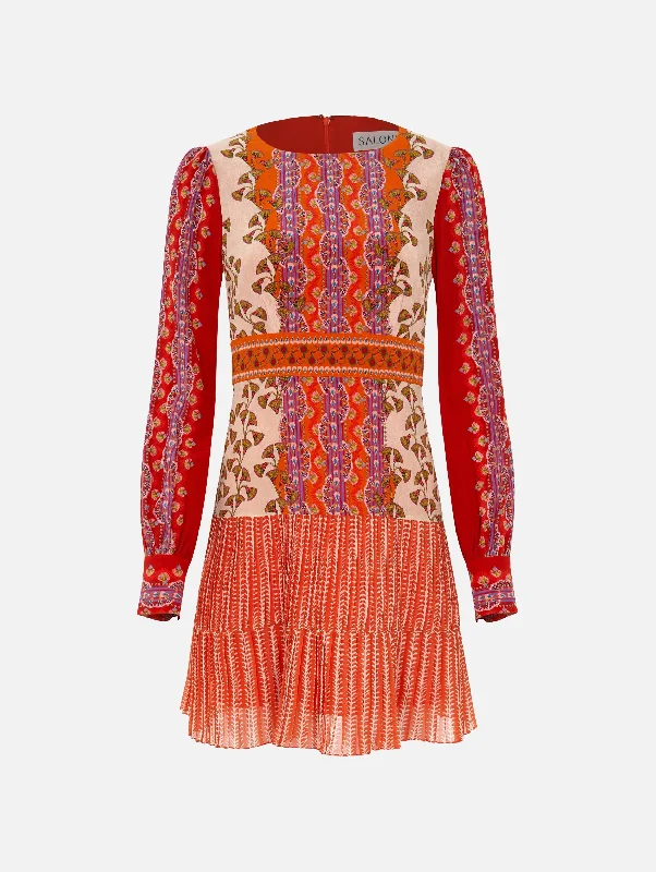 Maxi Women Dress with Floral Print for a Bohemian VibeVera Mini Dress in Papyrus Pillar Maxi Women Dress with Floral Print for a Bohemian VibeVera Mini Dress in Papyrus Pillar