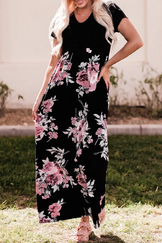 Midi dresses with belted waists to accentuate the figureFloral Empire Waist Maxi Dress Midi dresses with belted waists to accentuate the figureFloral Empire Waist Maxi Dress