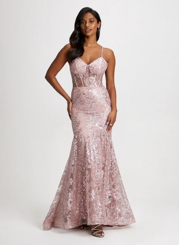 High - low midi dresses with geometric patterns for a modern partySequined Mermaid Dress High - low midi dresses with geometric patterns for a modern partySequined Mermaid Dress