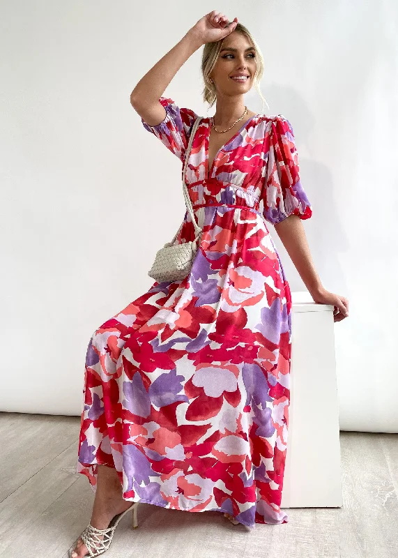 Midi dresses with sheer panels for a touch of allureZanette Midi Dress - Ruby Floral Midi dresses with sheer panels for a touch of allureZanette Midi Dress - Ruby Floral