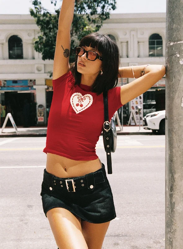High - Waisted Plus Size Women's Denim Shorts with Distressed Details for a Trendy LookLeita Belted Micro Skort Washed Black Denim High - Waisted Plus Size Women's Denim Shorts with Distressed Details for a Trendy LookLeita Belted Micro Skort Washed Black Denim