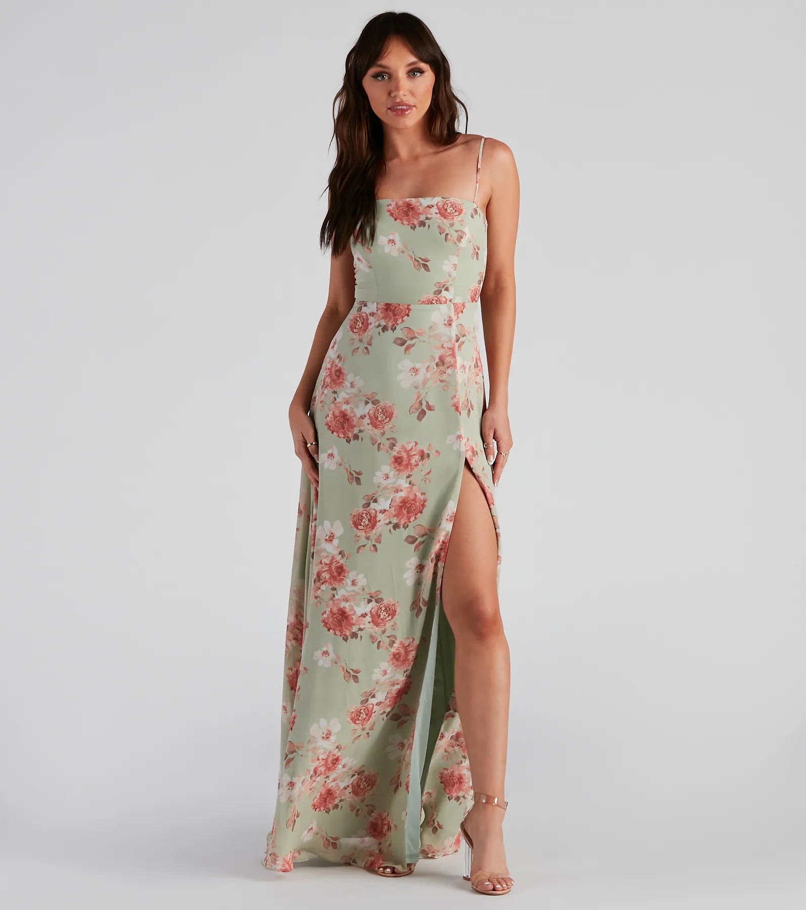 Floral print maxi dresses for summer garden partiesBretly Formal Floral Chiffon Dress Floral print maxi dresses for summer garden partiesBretly Formal Floral Chiffon Dress