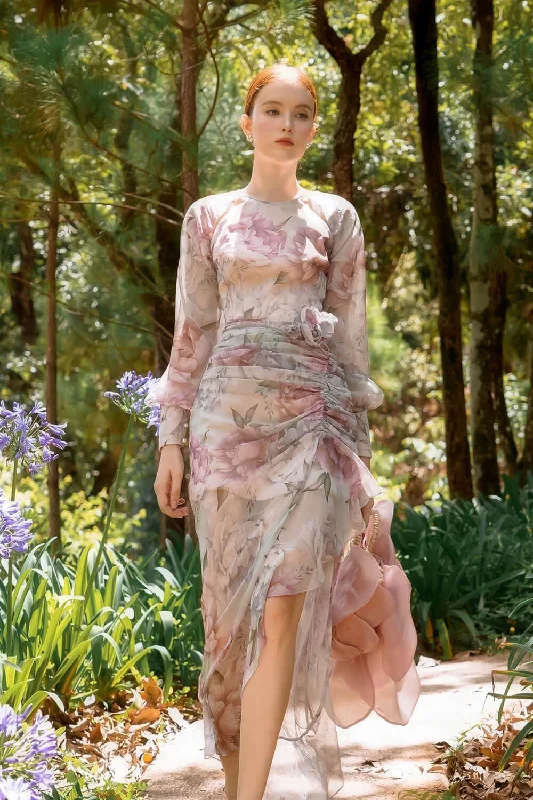 Maxi dresses with pocket details for added functionalityCrotus Asymmetric Round Neck Voile Maxi Dress Maxi dresses with pocket details for added functionalityCrotus Asymmetric Round Neck Voile Maxi Dress