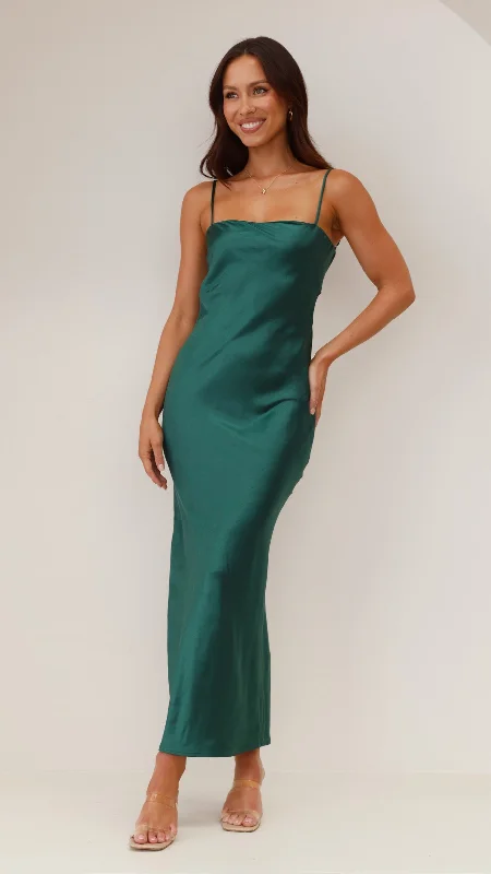Maxi dresses with pom - pom trims for a playful and festive lookKeira Maxi Dress - Emerald Maxi dresses with pom - pom trims for a playful and festive lookKeira Maxi Dress - Emerald