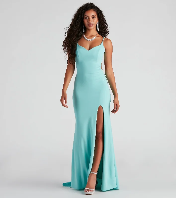 Ruffled maxi dresses with a tiered skirt for added volumeMaves Formal High Slit Mermaid Dress Ruffled maxi dresses with a tiered skirt for added volumeMaves Formal High Slit Mermaid Dress