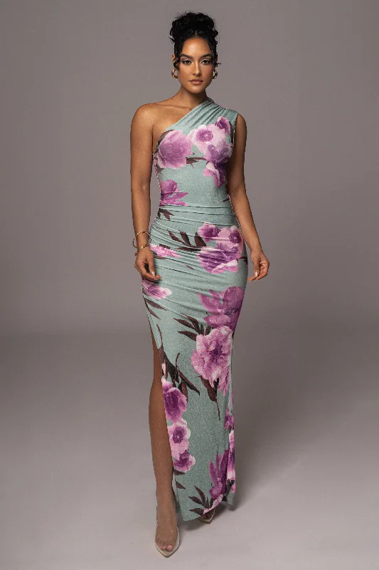 Printed maxi dresses with abstract patterns for an artistic lookSage Floral Eden One Shoulder Maxi Dress Printed maxi dresses with abstract patterns for an artistic lookSage Floral Eden One Shoulder Maxi Dress