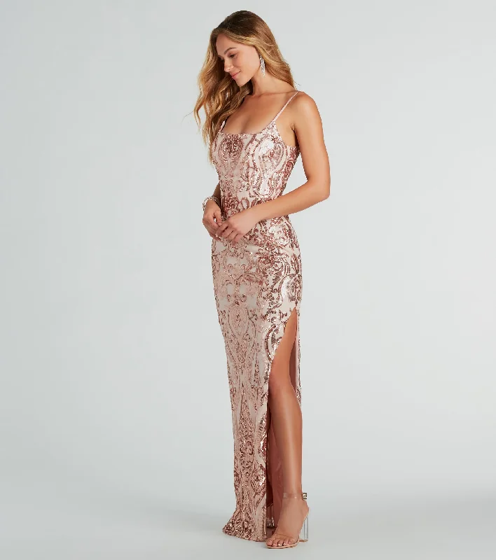 Sheer maxi dresses with lace overlays for a romantic touchValery Formal Sequin Square Neck Long Dress Sheer maxi dresses with lace overlays for a romantic touchValery Formal Sequin Square Neck Long Dress
