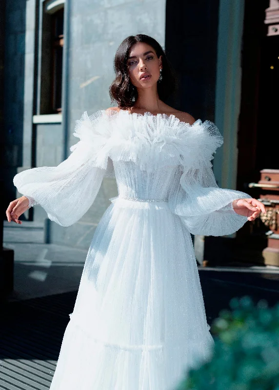 Sequined wedding guest dresses for an evening weddingA-Line Convertible Wedding Dress with Bolero Sequined wedding guest dresses for an evening weddingA-Line Convertible Wedding Dress with Bolero