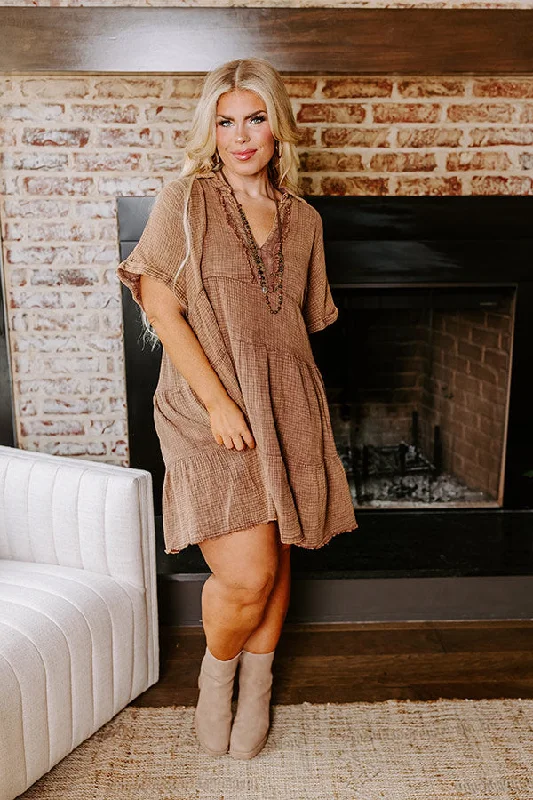 Mini dresses with button - down frontsAcross The World Mineral Wash Mini Dress In Mocha Curves Mini dresses with button - down frontsAcross The World Mineral Wash Mini Dress In Mocha Curves