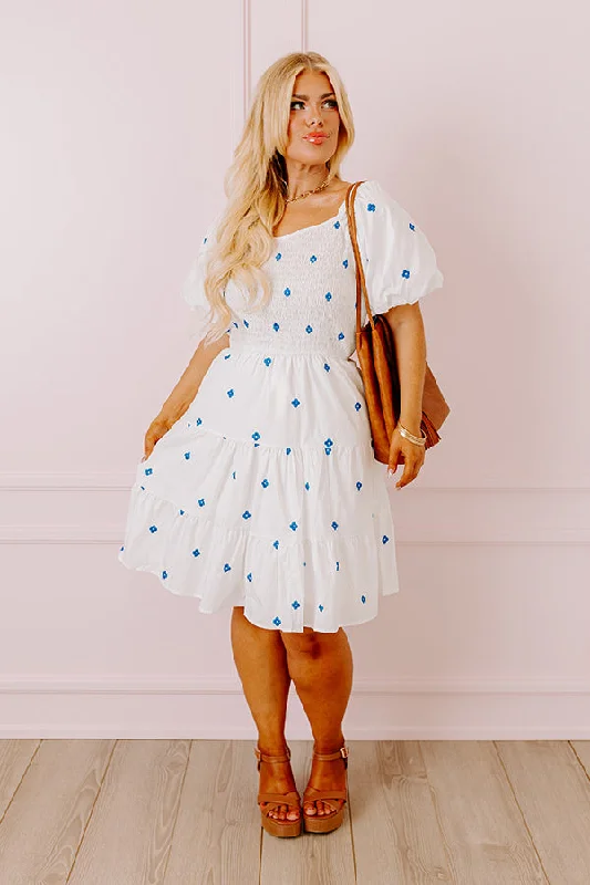 Mini dresses with tiered skirts for added volumeChic Statement Embroidered Dress Curves Mini dresses with tiered skirts for added volumeChic Statement Embroidered Dress Curves