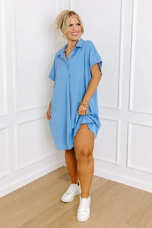 Mini dresses with embroidered details for a unique touchEffortless Radiance Shift Dress in Sky Blue Curves Mini dresses with embroidered details for a unique touchEffortless Radiance Shift Dress in Sky Blue Curves