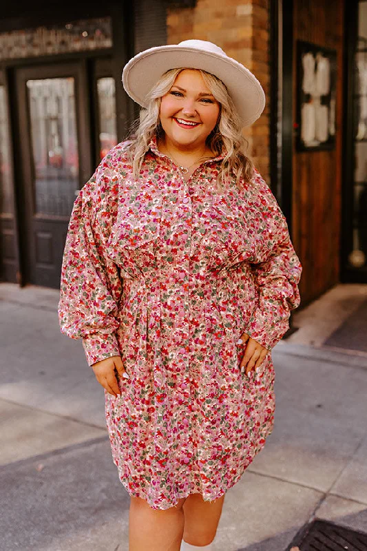 Ruffled mini dresses for a romantic touchFall Sunset Corduroy Mini Dress in Blush Curves Ruffled mini dresses for a romantic touchFall Sunset Corduroy Mini Dress in Blush Curves