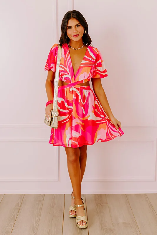 Mini dresses with gathered skirts for a voluminous effectFlirtatious Flair Cut Out Mini Dress Mini dresses with gathered skirts for a voluminous effectFlirtatious Flair Cut Out Mini Dress