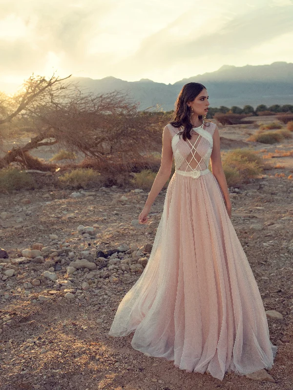 Wedding guest dresses with gathered skirts and V - necklinesRoman Style Sleeveless Gown Wedding guest dresses with gathered skirts and V - necklinesRoman Style Sleeveless Gown