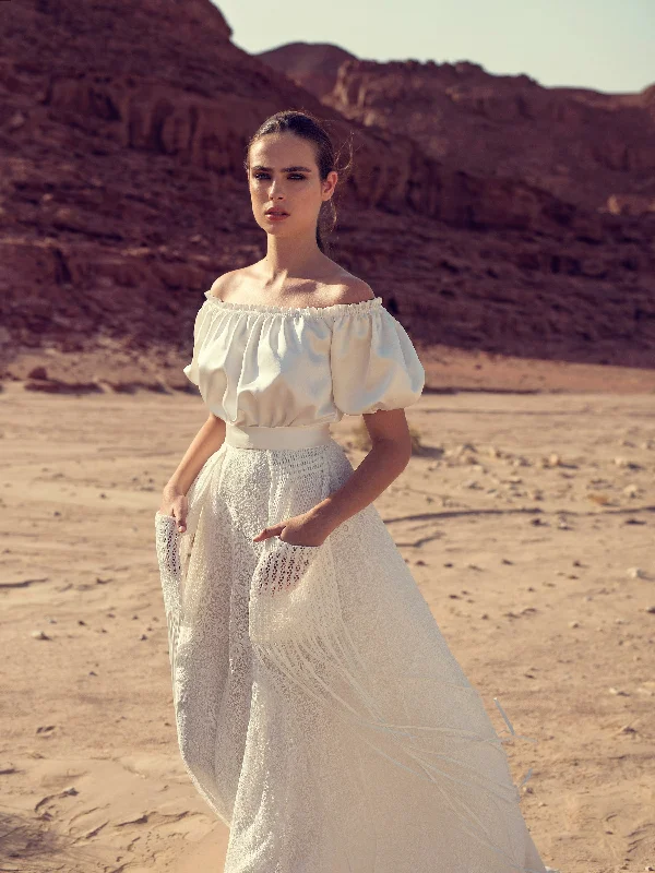 Wedding guest dresses with puff sleeves and knee - length hemsShort Sleeve Boho Wedding Dress Wedding guest dresses with puff sleeves and knee - length hemsShort Sleeve Boho Wedding Dress