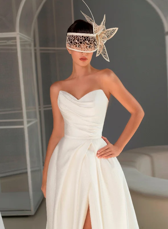 Wedding guest dresses with mesh panels and empire waistsSweetheart Neckline Strapless Simple Wedding Dress Wedding guest dresses with mesh panels and empire waistsSweetheart Neckline Strapless Simple Wedding Dress