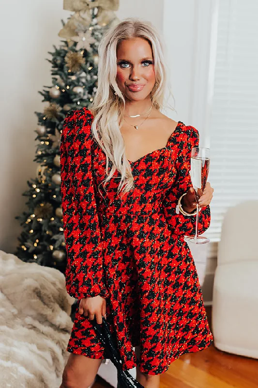 Mini dresses with tassel accents for a fun touchTwirl The Day Away Tweed Mini Dress