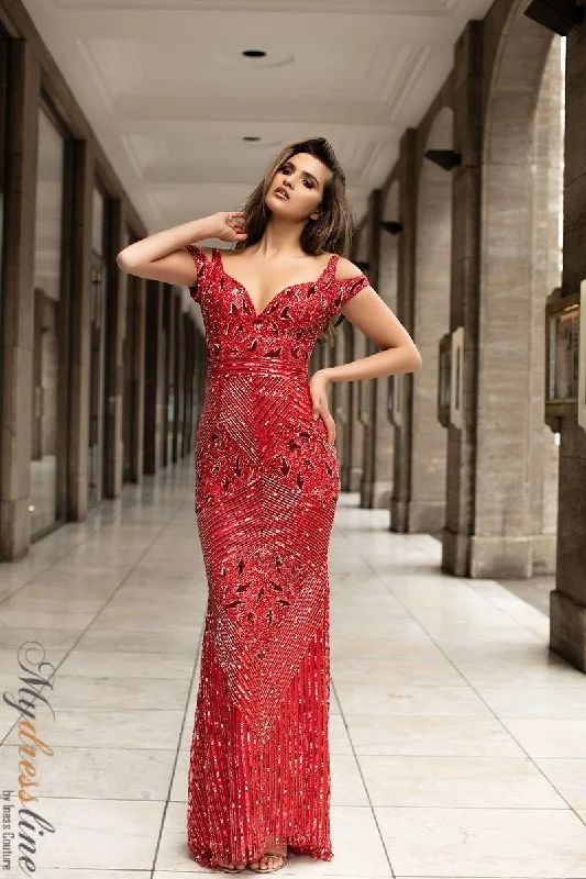 Prom dresses with lace - up side panels and ruffled bodices for a feminine and detailed lookChic and Holland AN1465 Prom dresses with lace - up side panels and ruffled bodices for a feminine and detailed lookChic and Holland AN1465