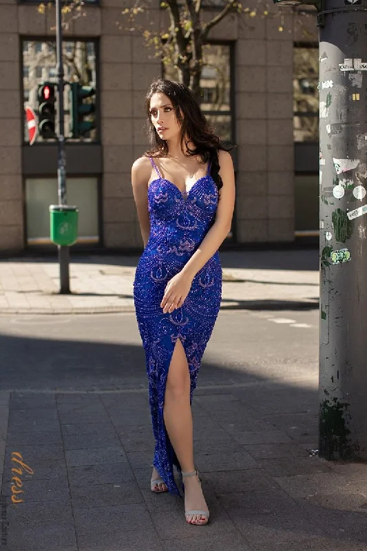 Prom dresses with illusion necklines and crystal embellishments for a formal affairChic and Holland AN1483 Prom dresses with illusion necklines and crystal embellishments for a formal affairChic and Holland AN1483