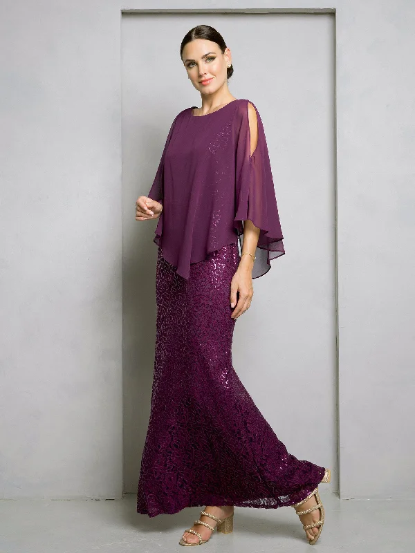 Sheer maxi dresses with lace overlays for a romantic touch Sheer maxi dresses with lace overlays for a romantic touch Eva Fashion 3496 Formal Long Mother of the Bride Cape Dress Sheer maxi dresses with lace overlays for a romantic touch Sheer maxi dresses with lace overlays for a romantic touch Eva Fashion 3496 Formal Long Mother of the Bride Cape Dress
