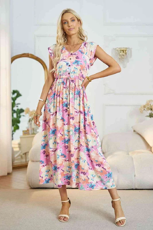 Lace - Embellished Women Dress for an Elegant and Sophisticated AppearanceFloral V-Neck A-Line Midi Dress Lace - Embellished Women Dress for an Elegant and Sophisticated AppearanceFloral V-Neck A-Line Midi Dress