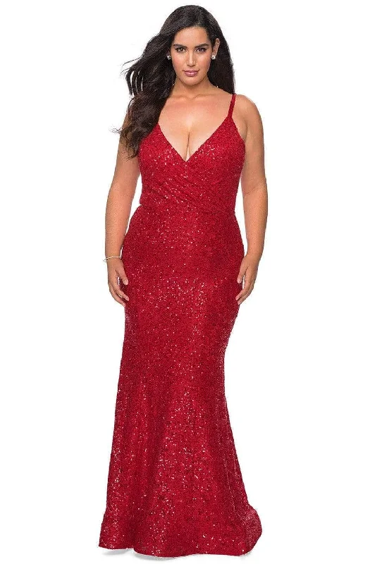 Prom dresses with lace - trimmed sleeves and empire - style waists for a flattering and vintage - inspired formal affairLa Femme - 29063 Sleeveless Sequin Prom Dress Prom dresses with lace - trimmed sleeves and empire - style waists for a flattering and vintage - inspired formal affairLa Femme - 29063 Sleeveless Sequin Prom Dress