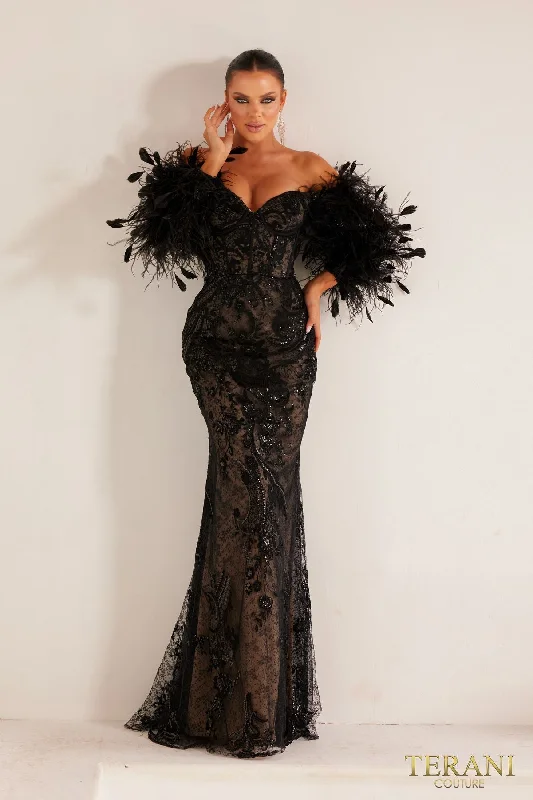 Printed maxi dresses with abstract patterns for an artistic look Printed maxi dresses with abstract patterns for an artistic look Terani Couture 241E2479 Black Nude 6 Sale Printed maxi dresses with abstract patterns for an artistic look Printed maxi dresses with abstract patterns for an artistic look Terani Couture 241E2479 Black Nude 6 Sale