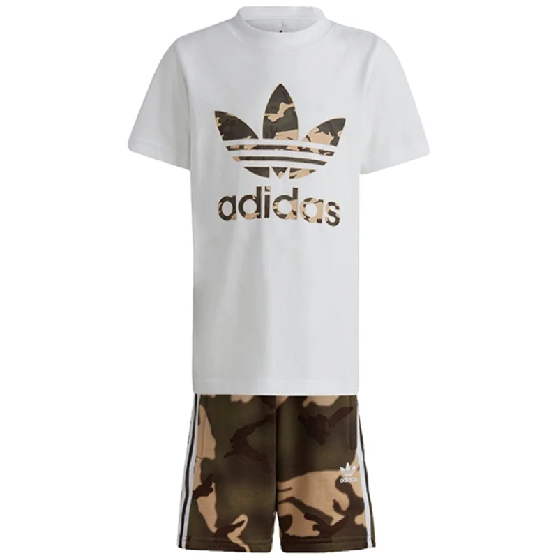Embroidered Women Shorts with Intricate Designsadidas Originals White Shorts Tee Set Embroidered Women Shorts with Intricate Designsadidas Originals White Shorts Tee Set