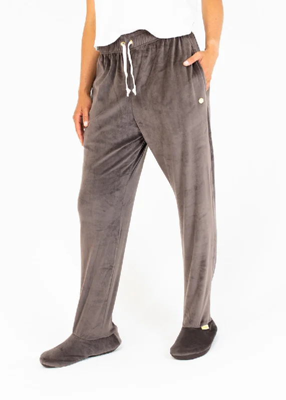 Thermal - Lined Women's Sweatpants in Charcoal for Extreme Cold Weather ProtectionVelour Feejays Thermal - Lined Women's Sweatpants in Charcoal for Extreme Cold Weather ProtectionVelour Feejays