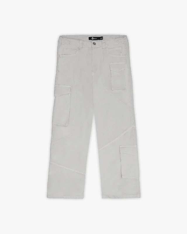 Women's Cargo Pants with Adjustable Cuffs in Mustard Yellow for a Versatile and Trendy LookASYMETRICAL CARGOPANTS LIGHT GREY Women's Cargo Pants with Adjustable Cuffs in Mustard Yellow for a Versatile and Trendy LookASYMETRICAL CARGOPANTS LIGHT GREY