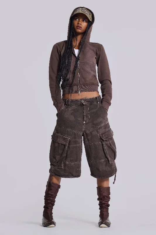 Women's Skinny Fit Leather - Look Cargo Pants in Black for a Bold and Edgy EnsembleCadet Brown Camo Shorts Women's Skinny Fit Leather - Look Cargo Pants in Black for a Bold and Edgy EnsembleCadet Brown Camo Shorts