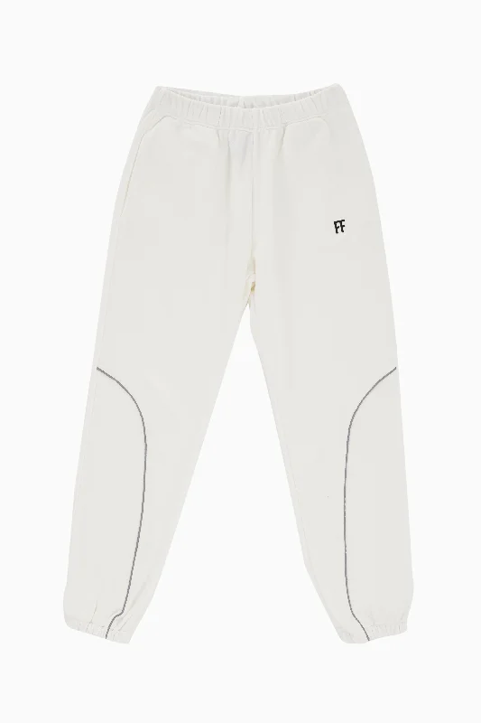 Zipper - Detail Women's Sweatpants in Gray for Easy On - and - Off and Added StyleFF / Reflective Strip Sweatpant Zipper - Detail Women's Sweatpants in Gray for Easy On - and - Off and Added StyleFF / Reflective Strip Sweatpant