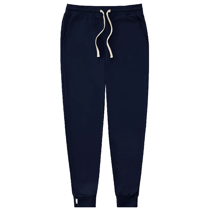 Water - Resistant Women's Sweatpants in Black for Outdoor Activities in Wet ConditionsFine Ribbed Sweatpant Navy - Unisex Water - Resistant Women's Sweatpants in Black for Outdoor Activities in Wet ConditionsFine Ribbed Sweatpant Navy - Unisex