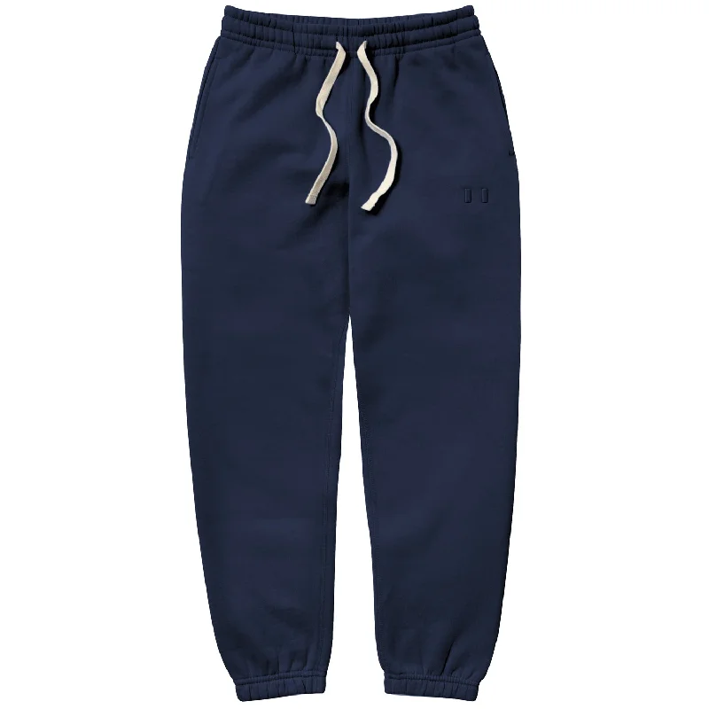 Plus Size Women's Drawstring - Waist Sweatpants in Gray with a Cozy Fleece Lining for Winter ComfortFlag Fleece Sweatpant Navy - Unisex Plus Size Women's Drawstring - Waist Sweatpants in Gray with a Cozy Fleece Lining for Winter ComfortFlag Fleece Sweatpant Navy - Unisex