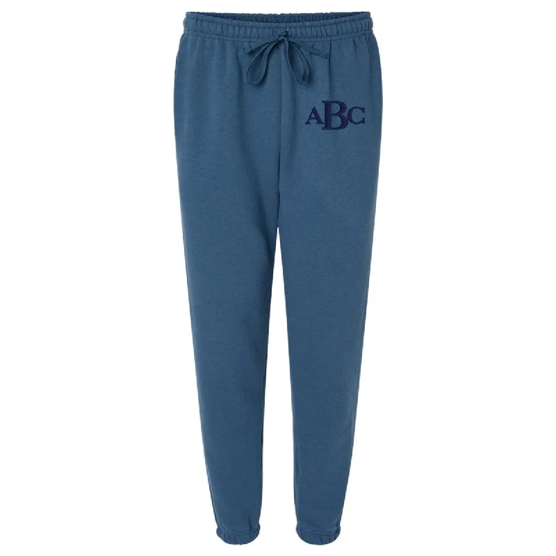 Zipper - Detail Women's Sweatpants in Gray for Easy On - and - Off and Added StyleMonogrammed American Apparel Sweatpants Zipper - Detail Women's Sweatpants in Gray for Easy On - and - Off and Added StyleMonogrammed American Apparel Sweatpants