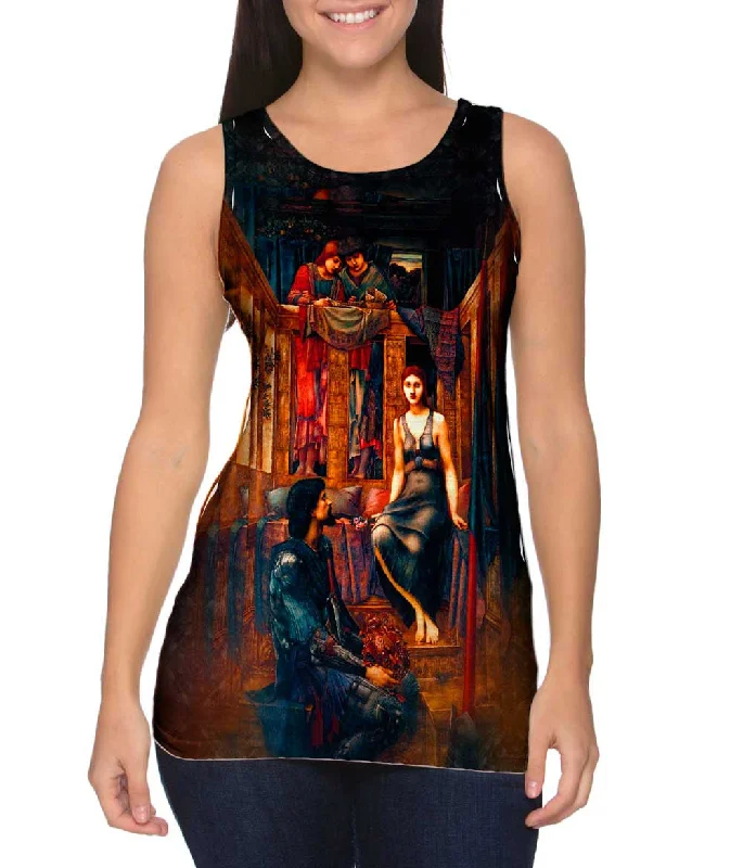 Halter Neck Women's Modal Blend Tank Tops for ComfortSir Edward Coley Burne Jones - "King Cophetua And The Beggar Maid" (1884) Halter Neck Women's Modal Blend Tank Tops for ComfortSir Edward Coley Burne Jones - "King Cophetua And The Beggar Maid" (1884)