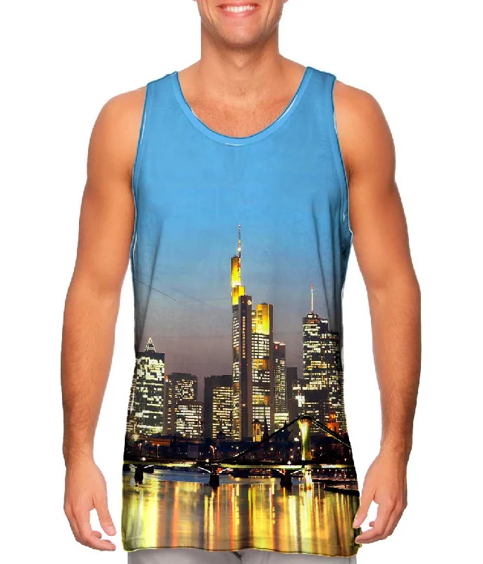 High - Neck Women's Silk Blend Tank Tops for a Luxurious FeelSkyline Frankfurt Germany High - Neck Women's Silk Blend Tank Tops for a Luxurious FeelSkyline Frankfurt Germany