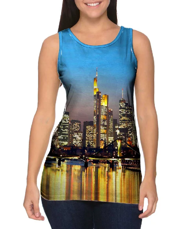 One - Shoulder Women's Rayon Blend Tank Tops for a Flowy LookSkyline Frankfurt Germany One - Shoulder Women's Rayon Blend Tank Tops for a Flowy LookSkyline Frankfurt Germany