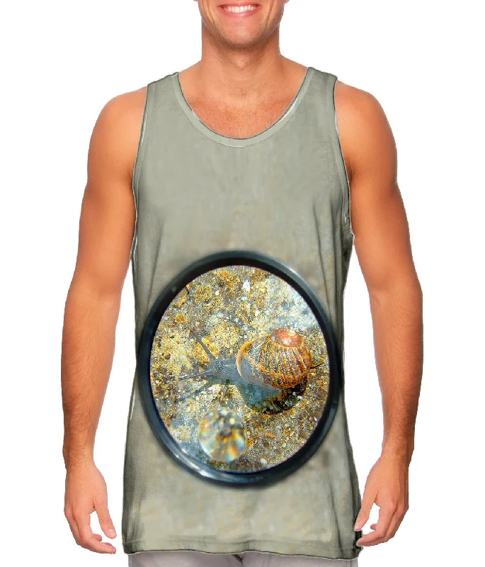 Crew Neck Women's Sustainable Tank Tops Made from Recycled MaterialsSmall Snail Slither Crew Neck Women's Sustainable Tank Tops Made from Recycled MaterialsSmall Snail Slither