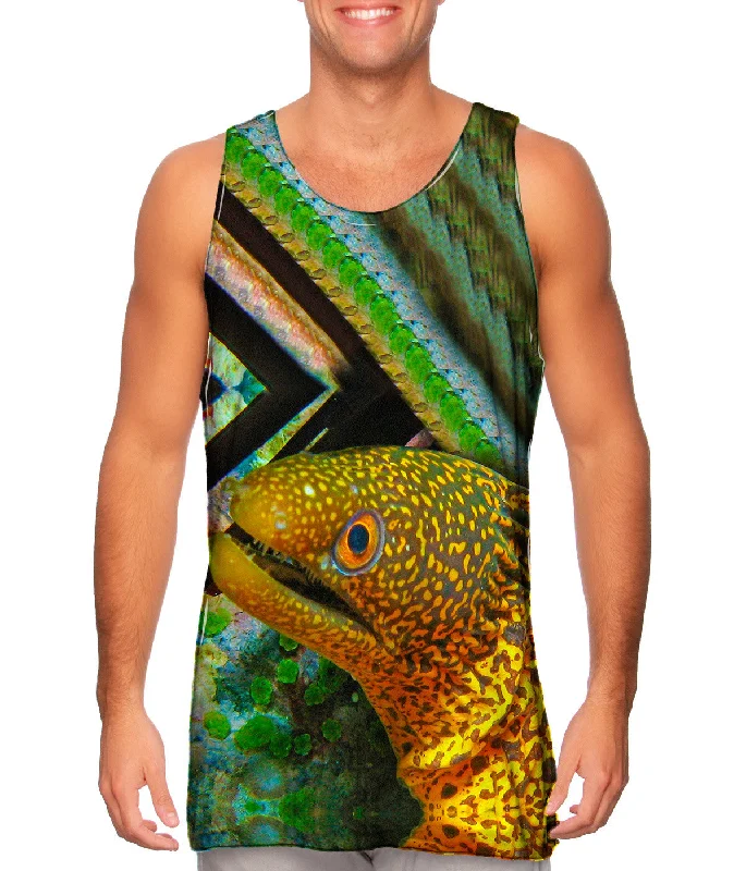 One - Shoulder Women's Rayon Blend Tank Tops for a Flowy LookSnapping Eel Underwater One - Shoulder Women's Rayon Blend Tank Tops for a Flowy LookSnapping Eel Underwater