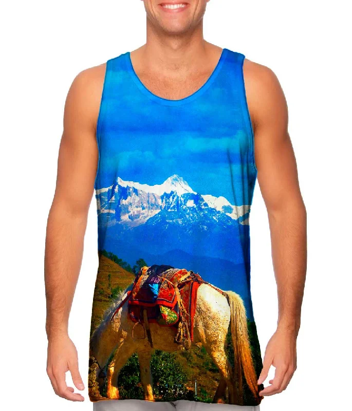 Crew Neck Women's Sustainable Tank Tops Made from Recycled MaterialsSoaring Andes Mountains Crew Neck Women's Sustainable Tank Tops Made from Recycled MaterialsSoaring Andes Mountains