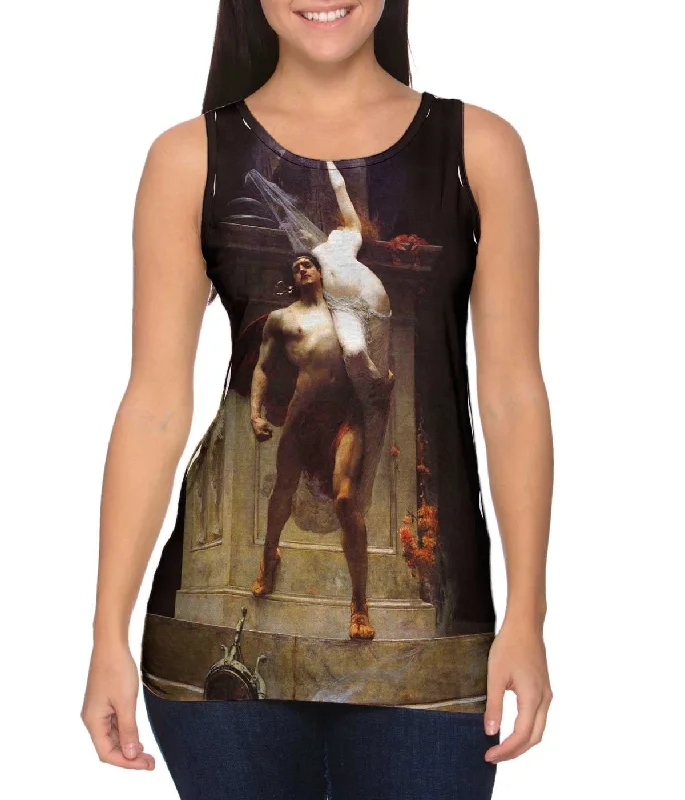 Scoop Neck Women's Linen Blend Tank Tops for SummerSolomon Joseph Solomon - "Ajax and Cassandra" (1886) Scoop Neck Women's Linen Blend Tank Tops for SummerSolomon Joseph Solomon - "Ajax and Cassandra" (1886)