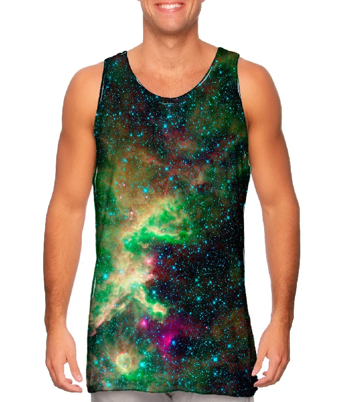 Women's Cropped Tank Tops with Vintage Band LogosSpace Galaxy Cepheus Star Clouds