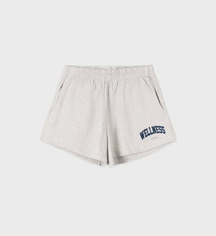 Cuffed Women Shorts for a Laid - Back and Trendy LookWellness Ivy Disco Short - Heather Gray/Navy Cuffed Women Shorts for a Laid - Back and Trendy LookWellness Ivy Disco Short - Heather Gray/Navy