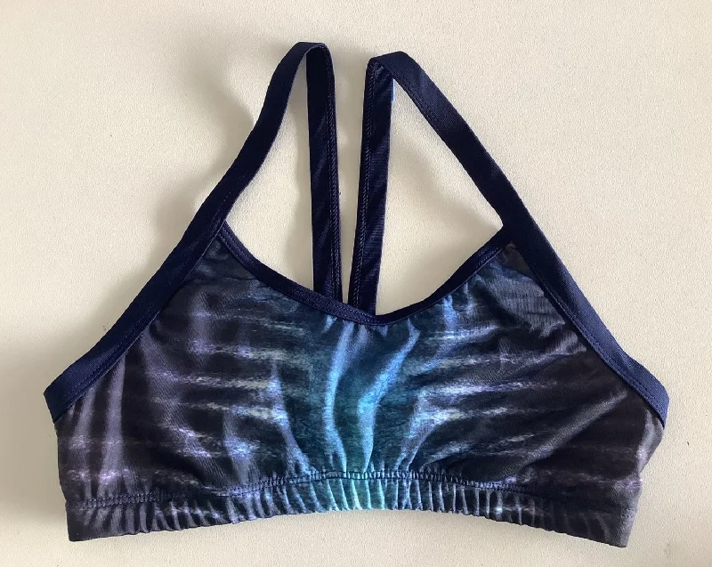Sustainable bikini made from recycled materials for eco - conscious beachgoersCrop Top - Tiger Shark - 16mm straps - Chlorine Resistant Sustainable bikini made from recycled materials for eco - conscious beachgoersCrop Top - Tiger Shark - 16mm straps - Chlorine Resistant