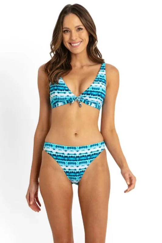 Monokini - style bikini with a unique one - piece - meets - bikini designSunseeker Jasmine Tie Front Bra - Blue Monokini - style bikini with a unique one - piece - meets - bikini designSunseeker Jasmine Tie Front Bra - Blue